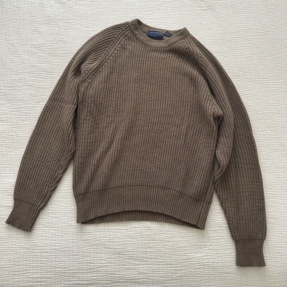Knit crewneck sweater